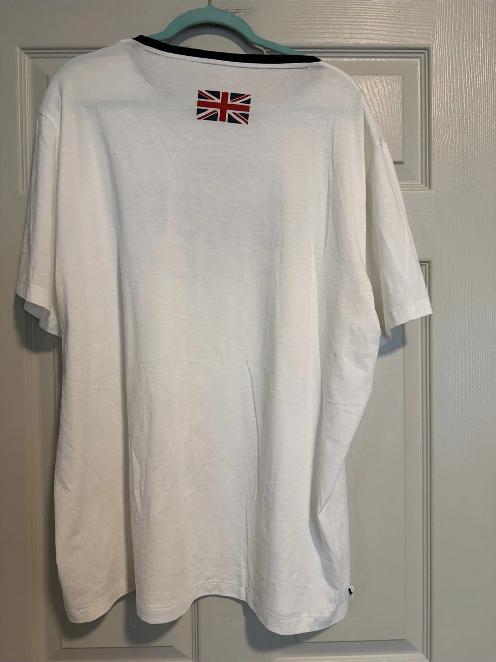 Polo by Ralph Lauren White Short-Sleeve Tee with Navy GBR Graphic
